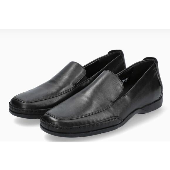 Men's MEPHISTO Edlef Black leather loafer comfort Travel Breathable MSRP $299 - Picture 1 of 12